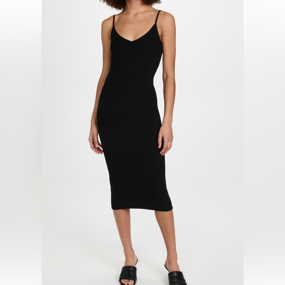 Good American Ribbed Midi Tank Dress